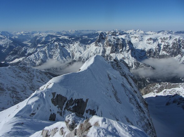 Am Gipfel, hier die Ofentalschneid