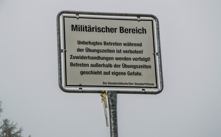 Bundeswehr Gebirgsübungsplatz auf der Reiter Alm