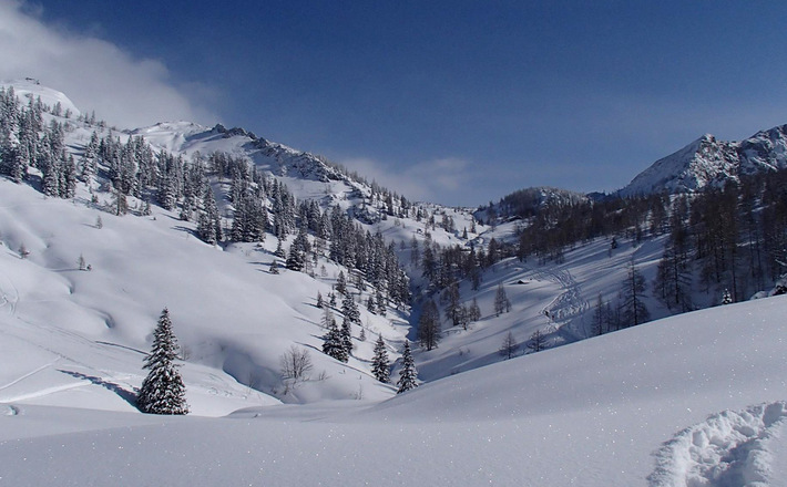 Aufstieg über Lohmais Richtung Schneibsteinhaus und Stahlhaus