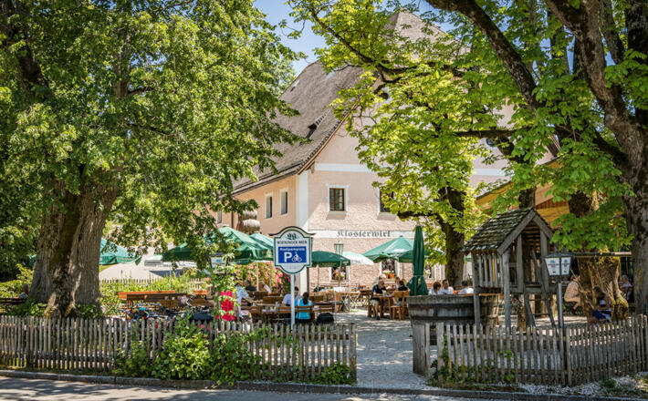 Der Biergarten des Klosterwirts