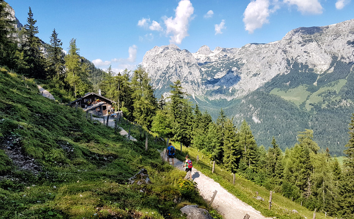 Aufstieg über die Schärtenalm