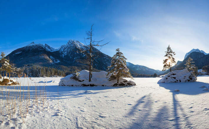 Der zugefrorene Hintersee