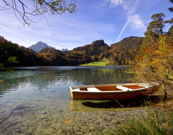 Blick vom Hotel Restaurant Alatsee