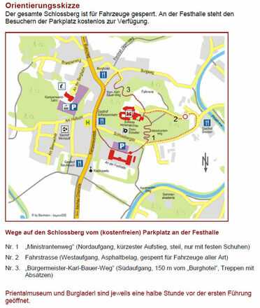 Orientierungsskizze Schloss Hohenaschau.