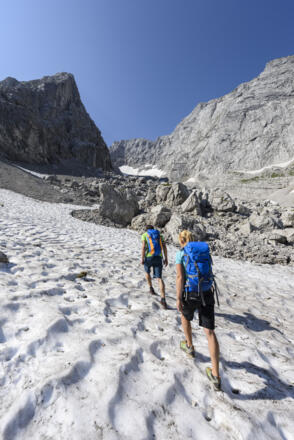 Aufstieg im Blaueiskar
