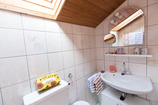 Zimmer 3 - Dusche und WC