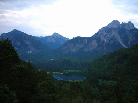 Aussicht auf Königsschlösser/Alpsee