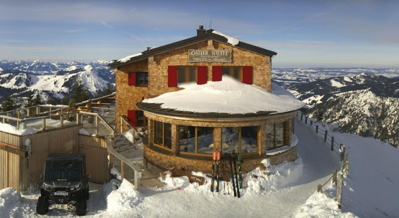 Ostlerhütte im Winter