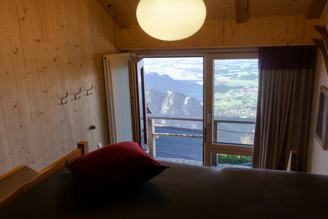 Ostlersuite mit Blick auf Pfronten