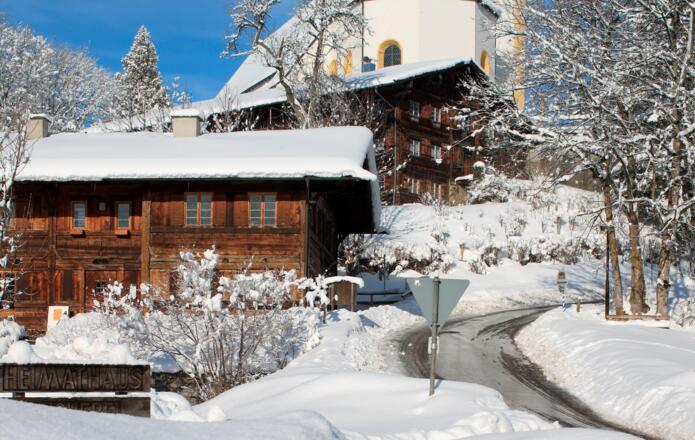 Heimathaus im Winter 