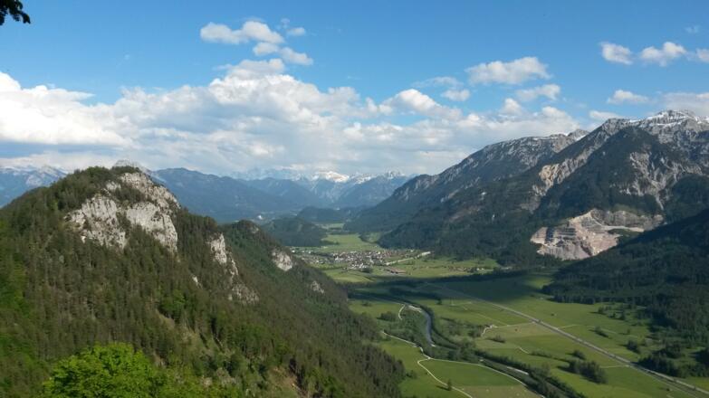 Blick vom Falkenstein Richtung Vils, Tirol