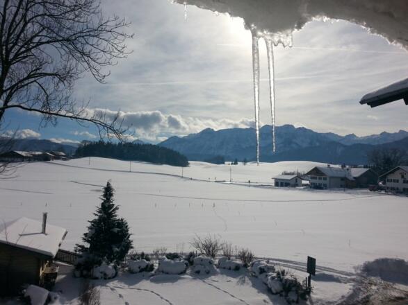 Winteraussicht aus der Wohnküche