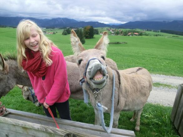 Mit Esel Max auf wanderschaft