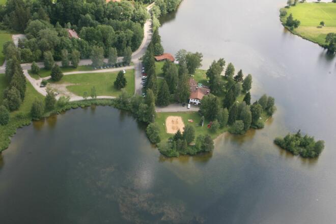 Luftbild zum Schwaltenweiher