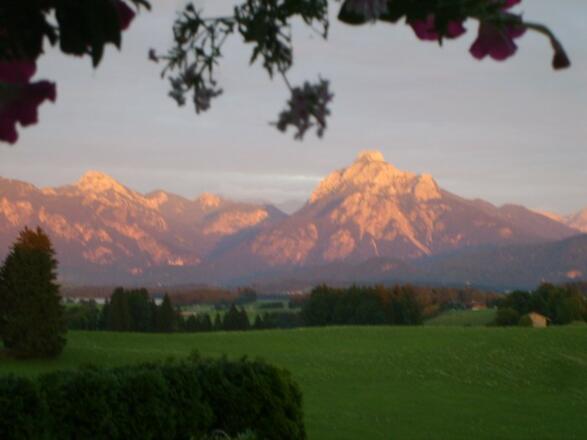 Abendrot vor´m Haus