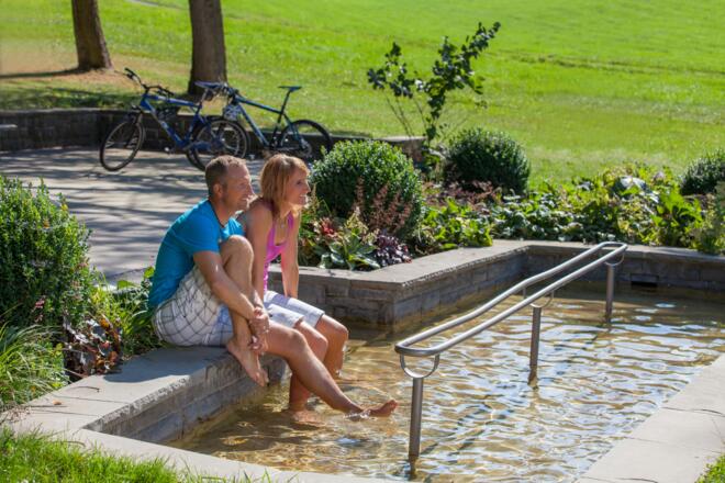 Kneipptretanlage im Kurpark