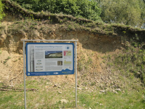 Infotafel Impaktgesteine Wengenhausen