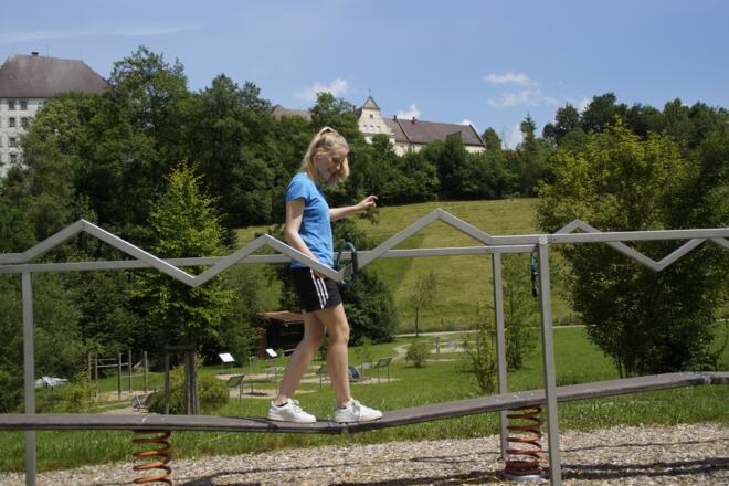 Station &quot;Heißer Draht&quot; des Schloss-Aktiv-Park