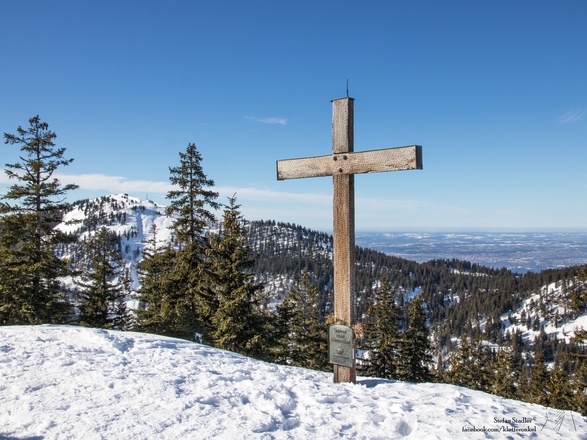 Blick vom Predigtstuhl zum Hochries