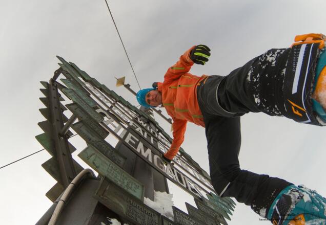 Gipfelselfie Stefan Stadler auf der Kampenwand