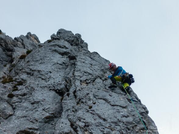 in der ersten SL am Nordwestgrat