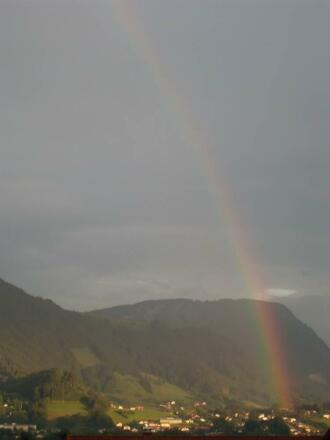 Gewitterstimmung mit Regenbogen