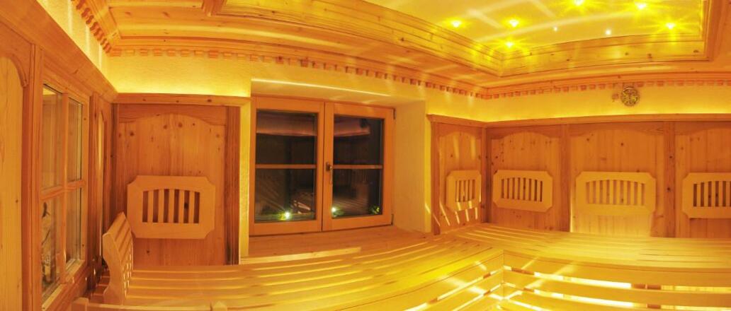 Stubensauna mit Blick ins Freie