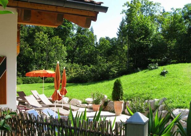 Südterasse des Wellnessbereichs