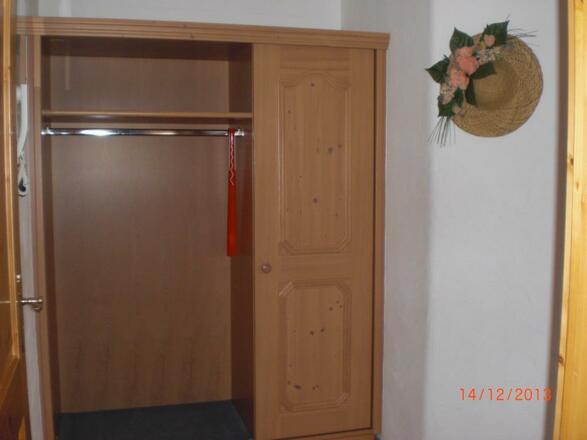 Garderobe im Eingangsbereich Wolkenstube