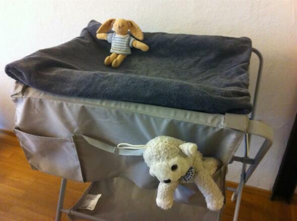 der Wickeltisch ist bereit