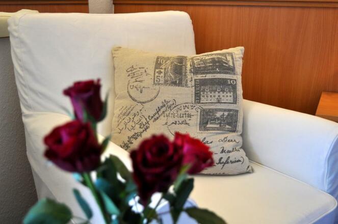 Sitzgelegenheit im Doppelzimmer