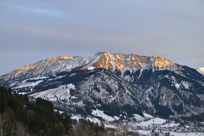 Ausblick Südbalkon zum Iseler/Wannenjoch