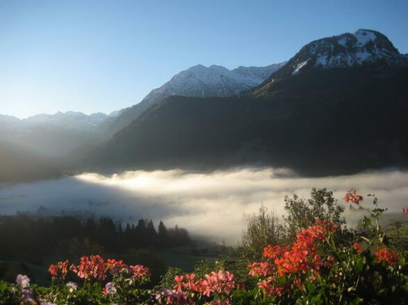 Herbstblick vom Balkon