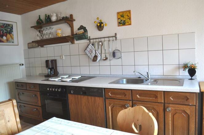 Küche Fewo mit Südbalkon