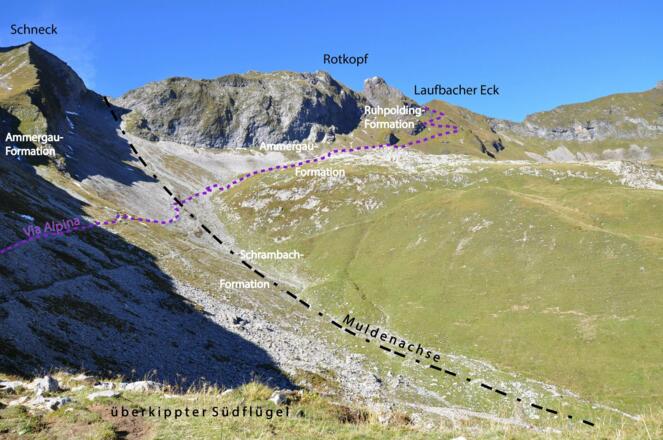 Blick voraus zum Laufbacher Eck