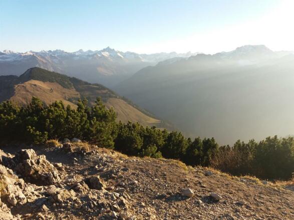 Aussicht vom Gipfelkreuz