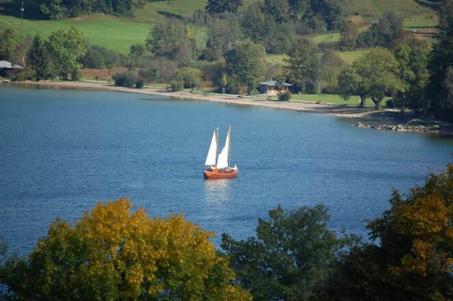 Seeblick vom Balkon der Hornblickwohnung &quot;Lädine&quot;