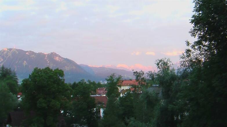 Balkon: Blick Richtung OSO Sommerabend