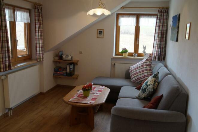 Wohnzimmer Waldblick