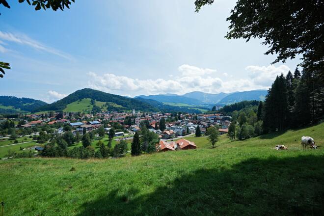 Blick vom Trilogieplatz Oberstaufen