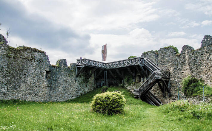 Aussichtsplattform im Innenhof