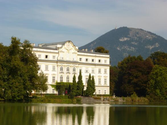 Das Schloss Leopoldskron im Salzburger Stadtteil Riedenburg.