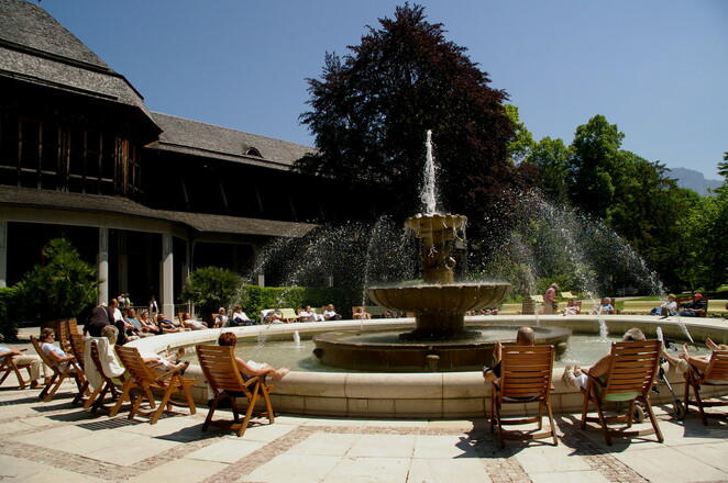 Kurgartenbrunnen und Gradierwerk Bad Reichenhall