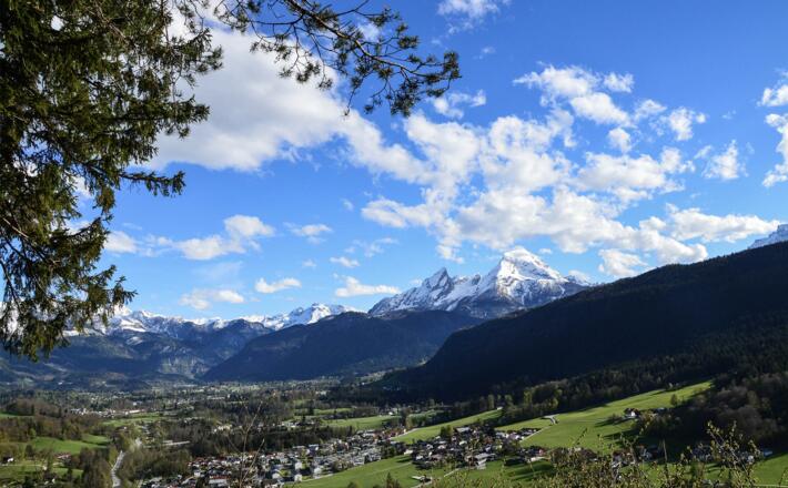 Blick von der Kastensteinerwand zum Watzmann