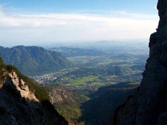 Schlucht, Tiefblick auf  Bad Reichenhall