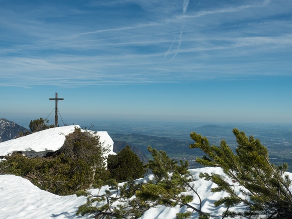 Blick vom Hochschlegel in das Flachland