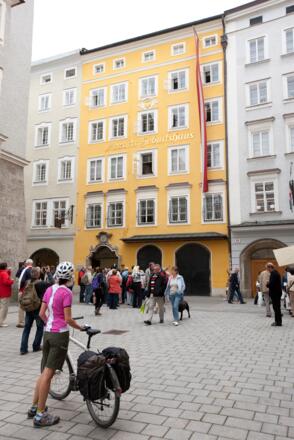 Salzburg bei Mozarts Geburtshaus