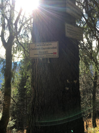Wandertafeln Zwieselalm