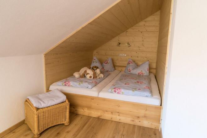 Schlafecke Kinderzimmer Ferienwohnung Grünten
