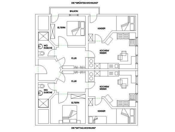 Grundriß FeWo Mittag und Grünten